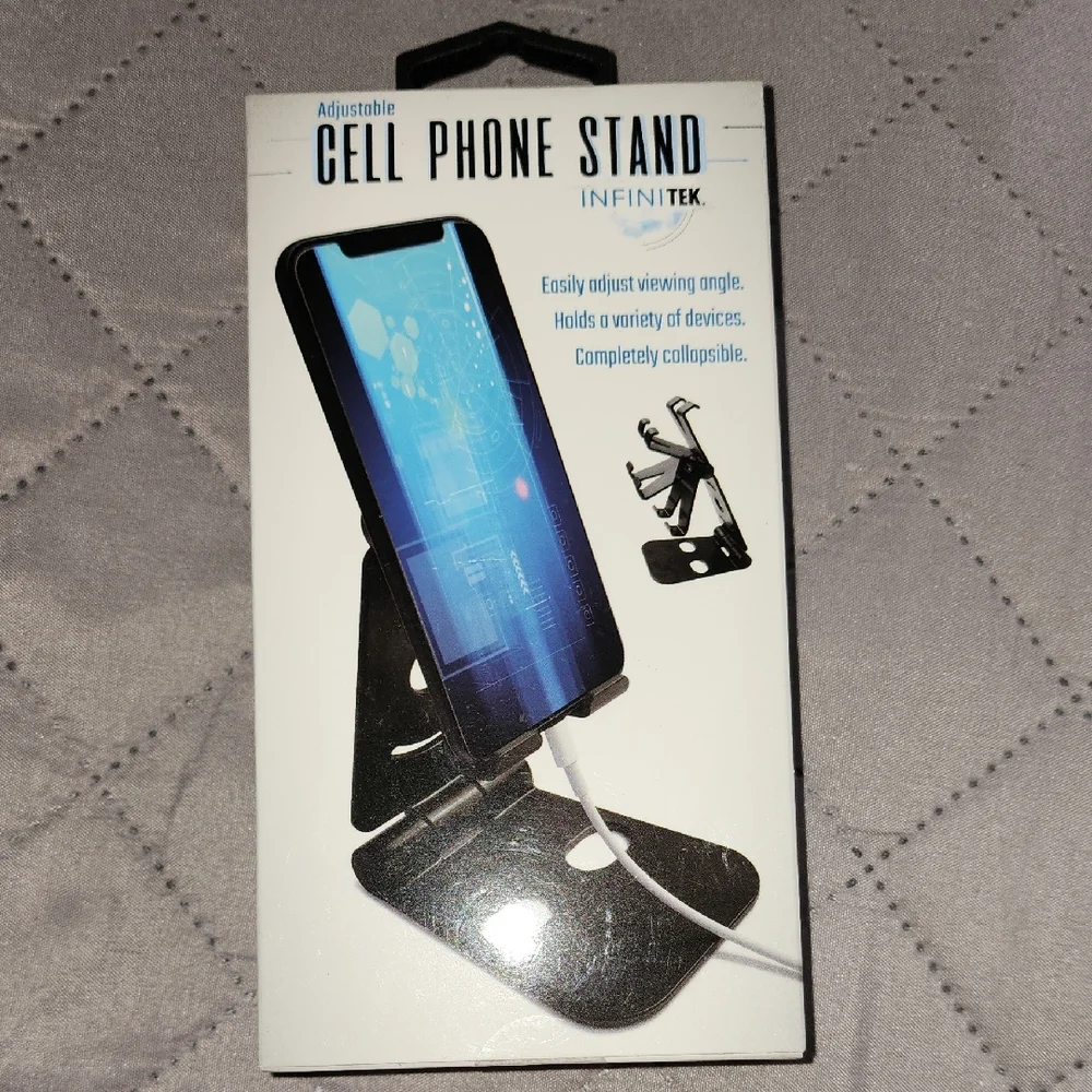 Black Adjustable Cell Phone Stand